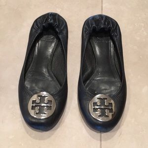 Tory Burch shoes with silver buckle
